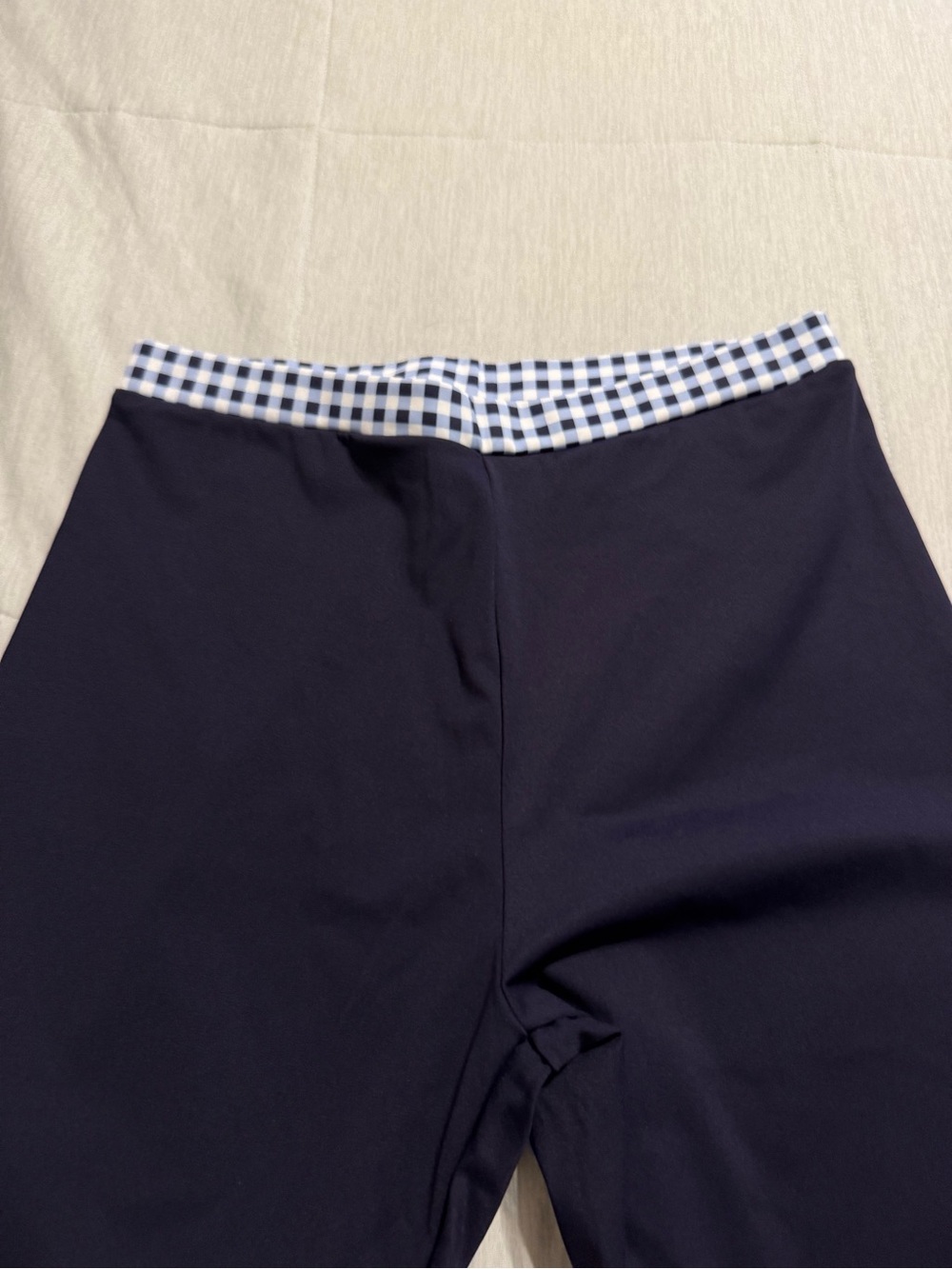 Navy blue double layer workout SET